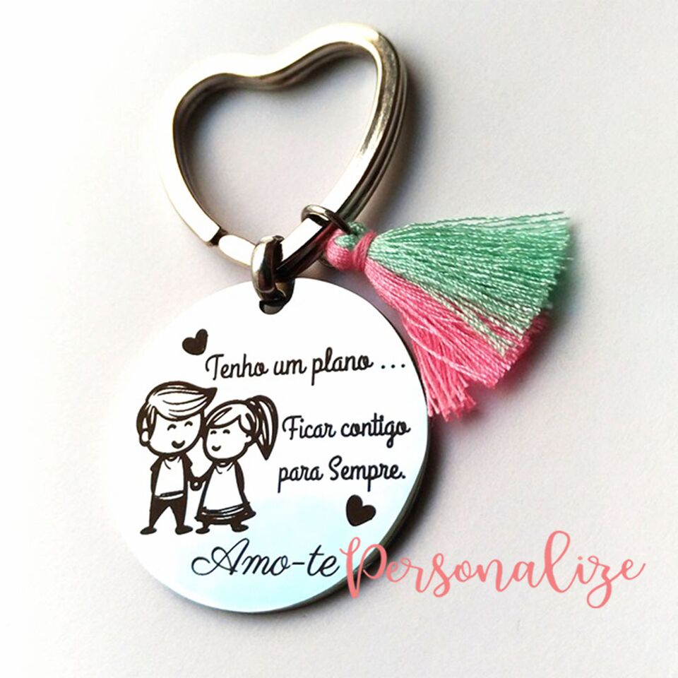 Porta chaves (Tenho um plano) Personalize