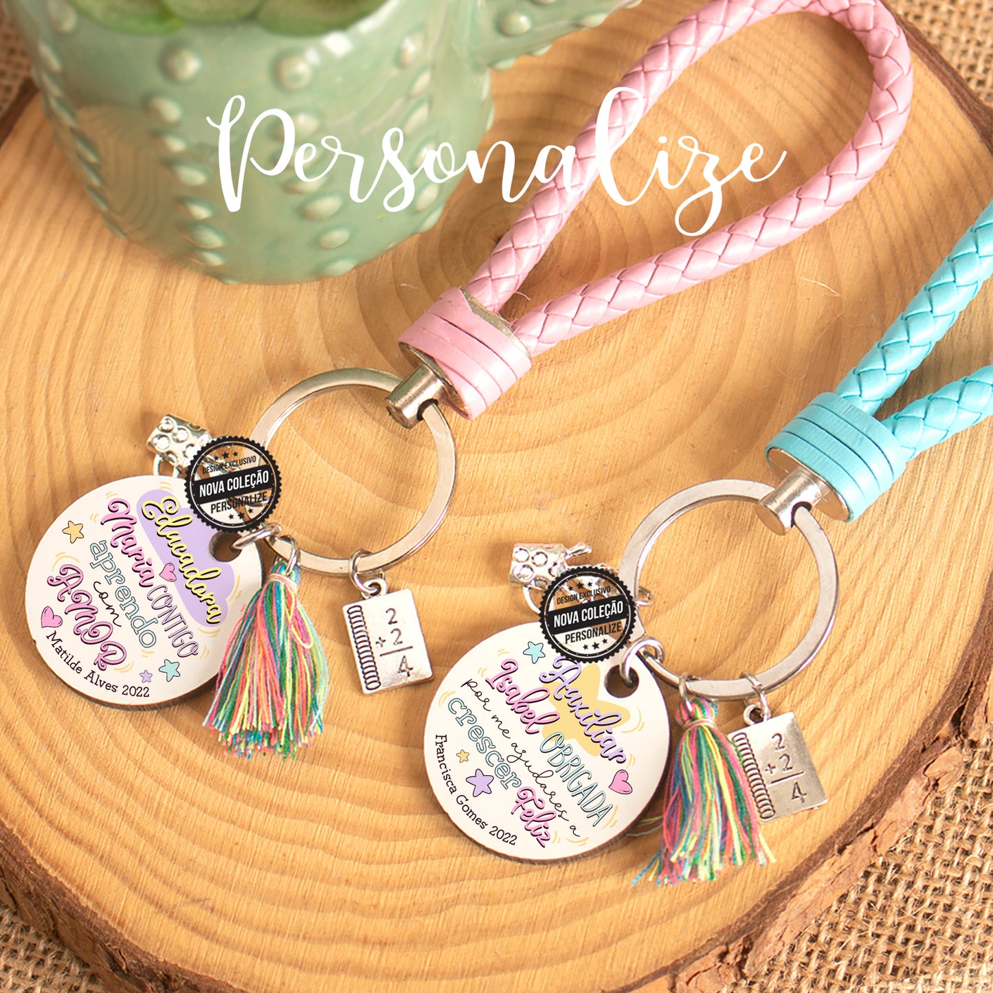 porta chaves para educadora ou auxliar