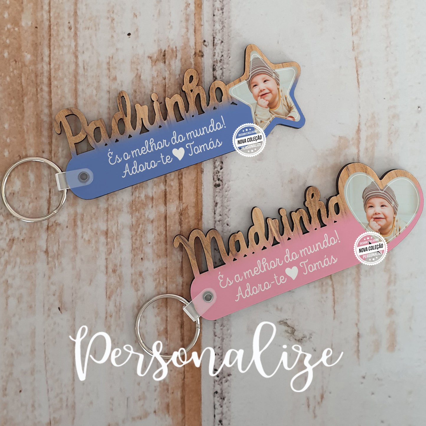 Porta chaves " Madrinha e Padrinho "