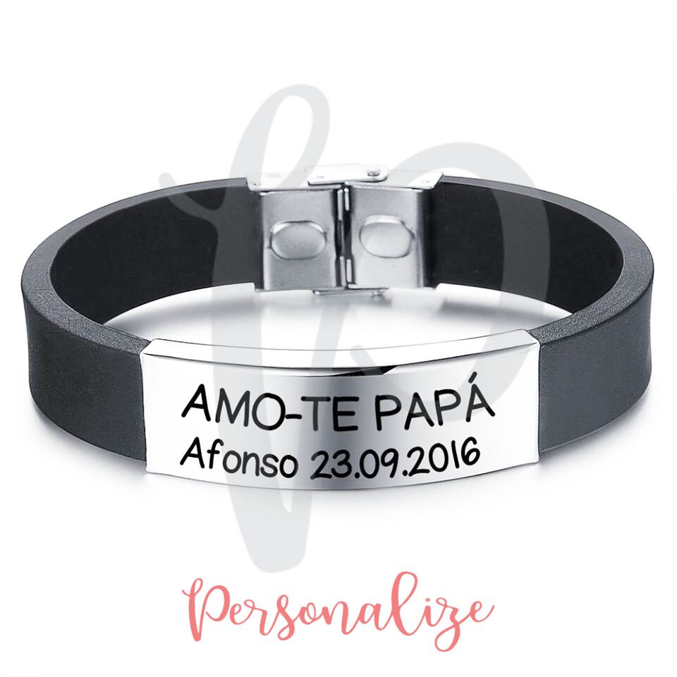 Pulseira em Silicone Personalize