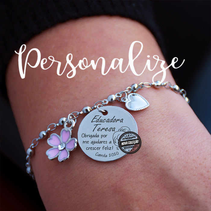 Pulseira "Obrigado por me ajudares a crescer feliz"