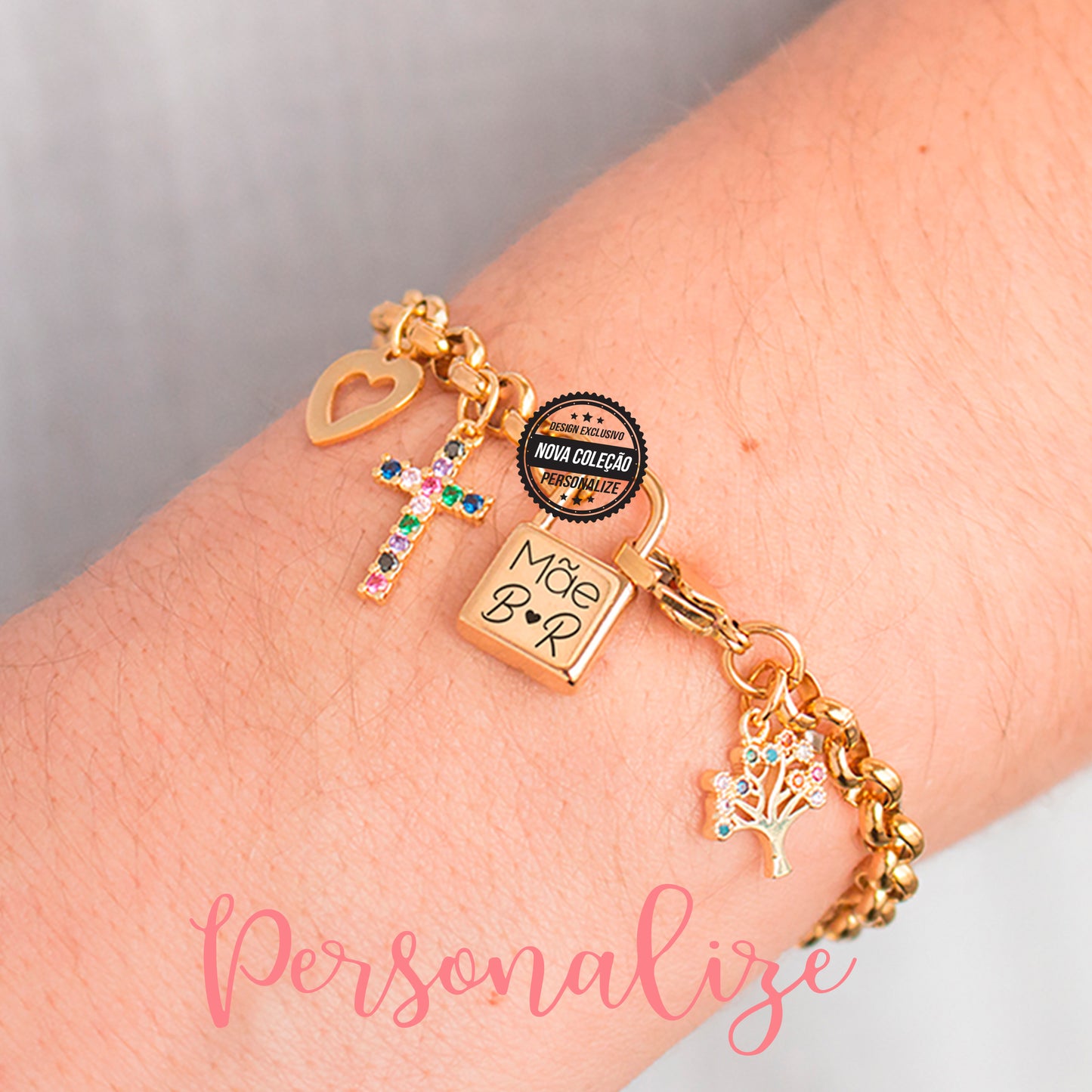 Pulseira pendentes "Cadeado