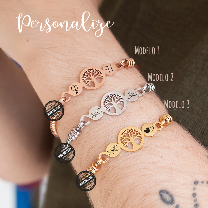 Pulseiras escrava árvore da vida