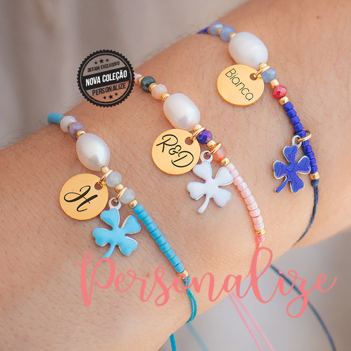 Pulseiras " Pérola " ajustáveis