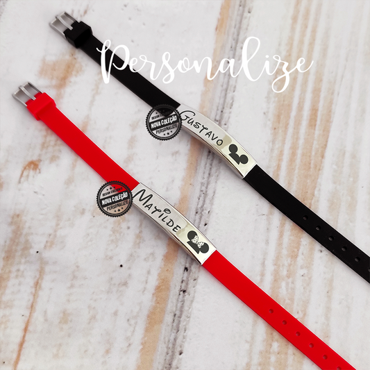 Pulseira silicone "Nomes"