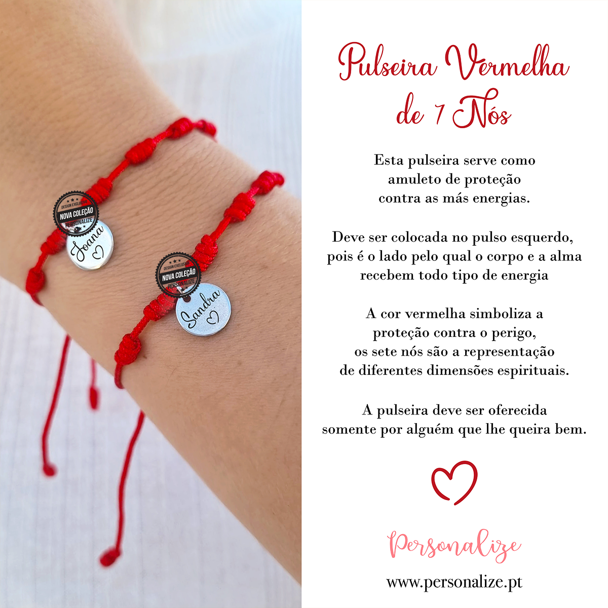 Pulseira Vermelha dos 7 nós