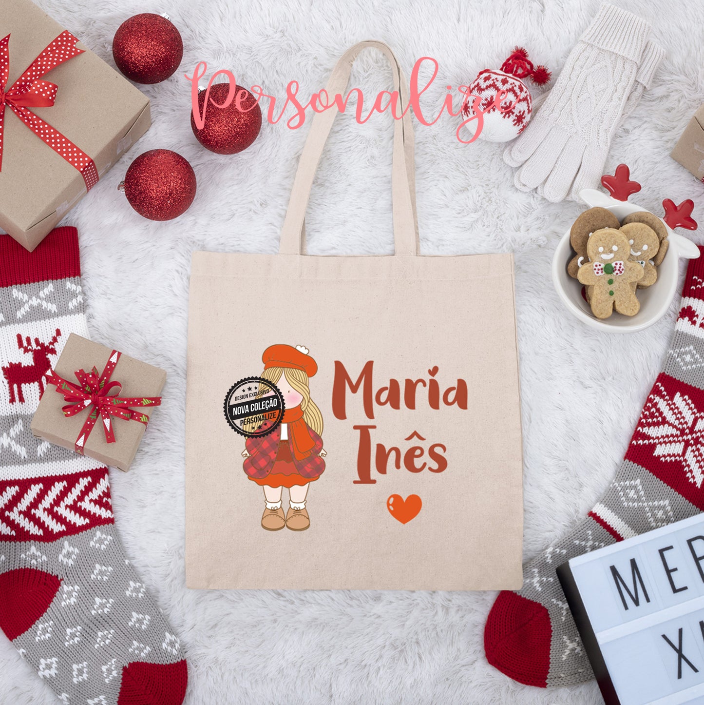 Saco boneca de trapos "Nome"