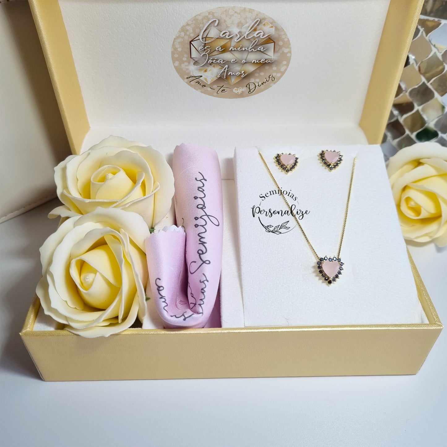 Conjunto semijoia " Deluxe"