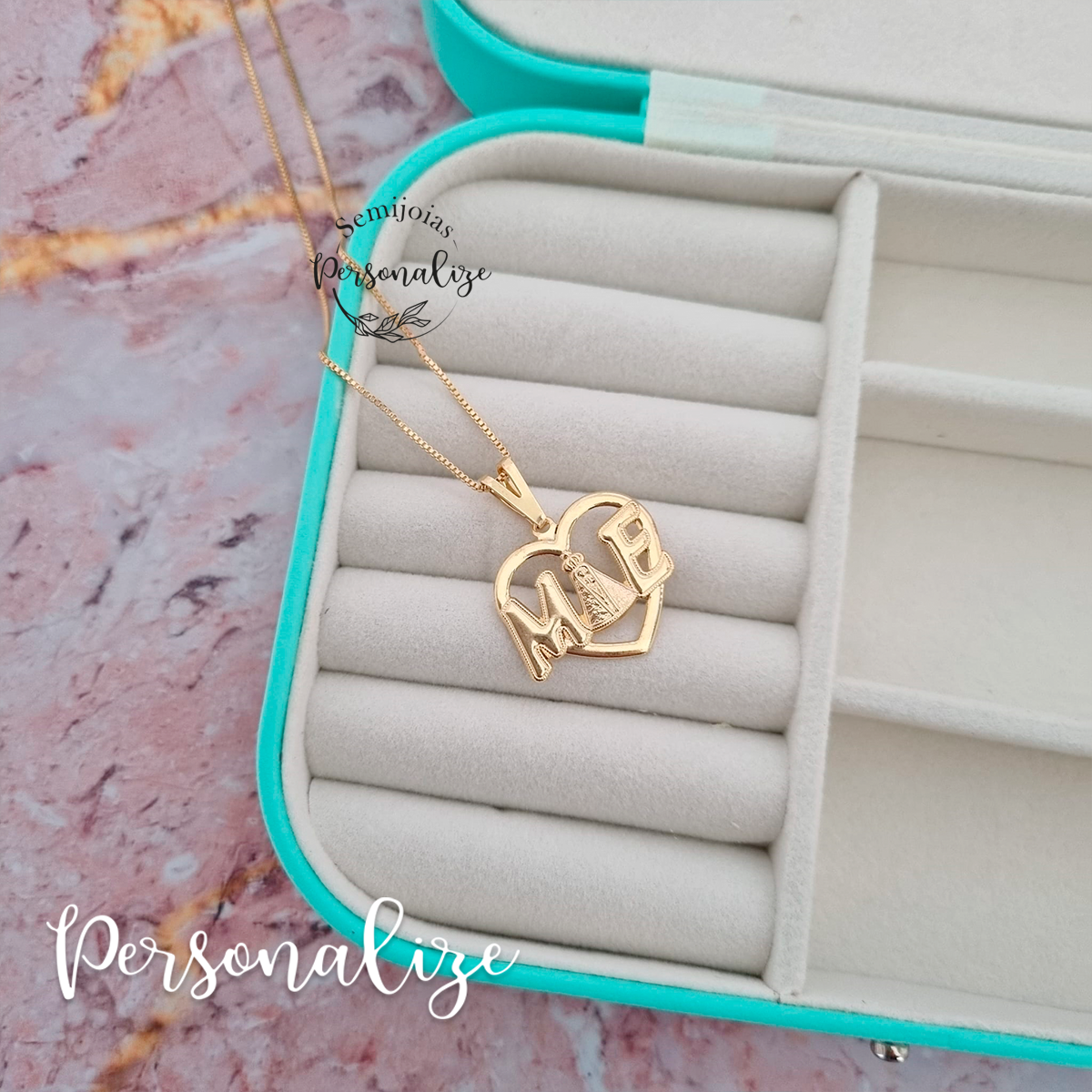 Fio semijoia santa "Mãe"