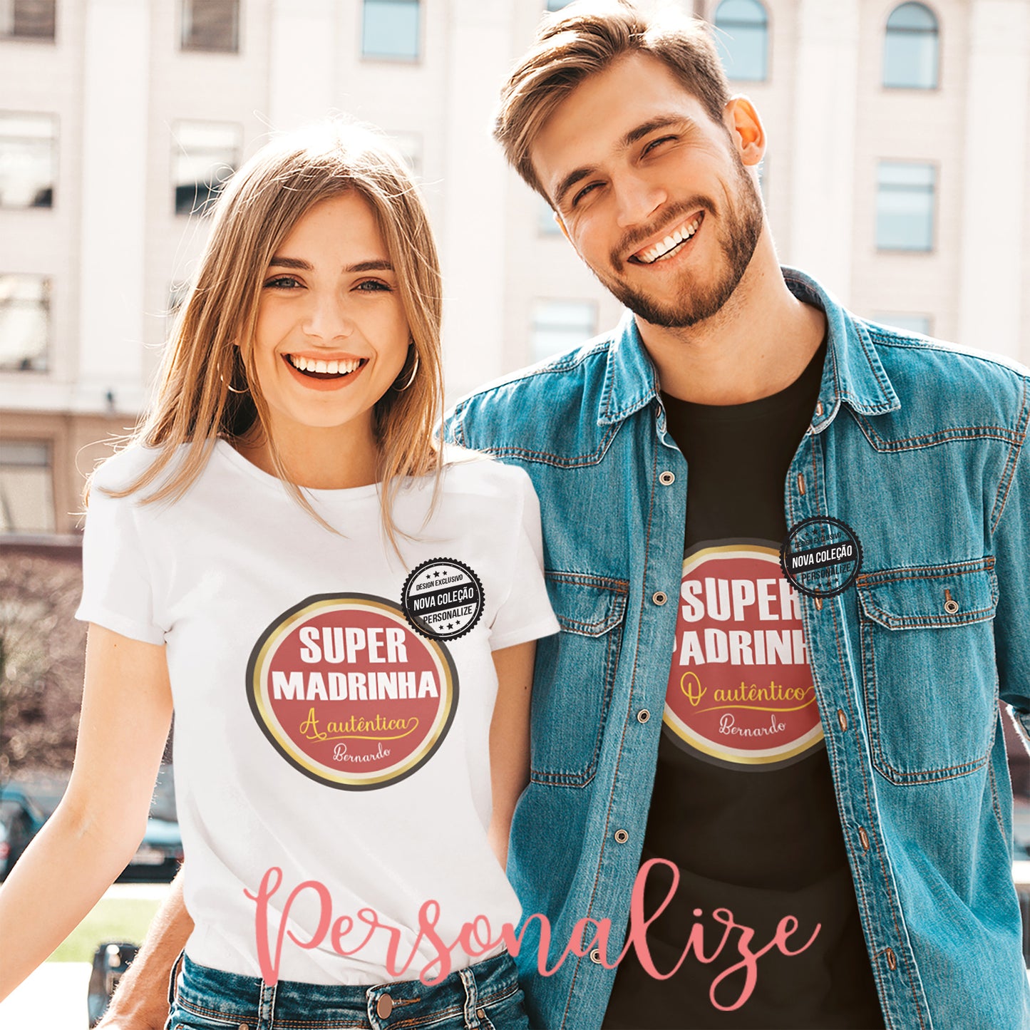 T-shirts " Super madrinha / Padrinho "