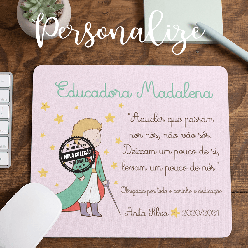 Tapete de rato Tapete de Rato "Principezinho" Tapete de Rato "Principezinho" ilustração, Novidades, Personalizados, Professores e Educadores, Tapete de rato Personalize