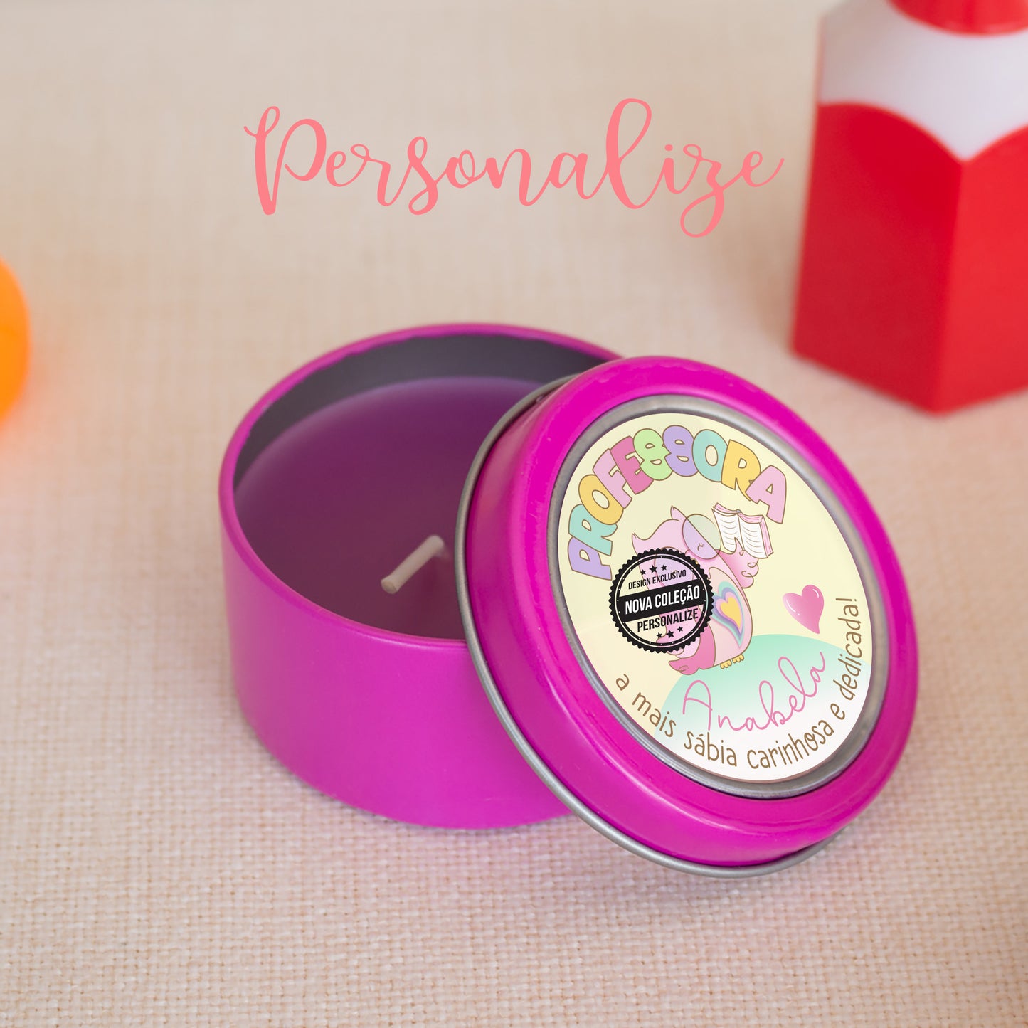 vela perfumada professora