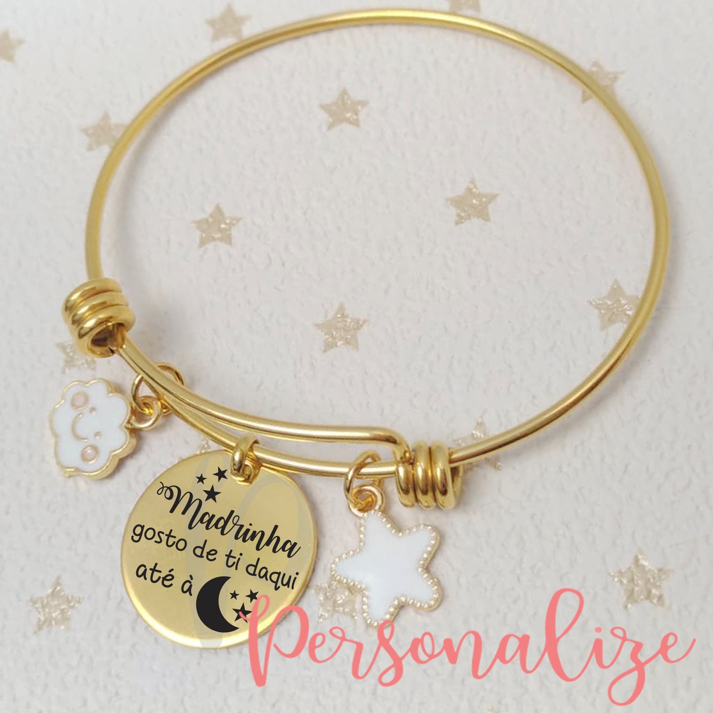 Escrava " Madrinha gosto de ti daqui até à lua" Personalize