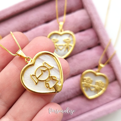 Semijoia coração "Meninos"