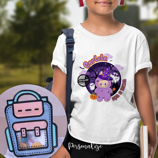 T-shirt com saco de doces "Labubu "