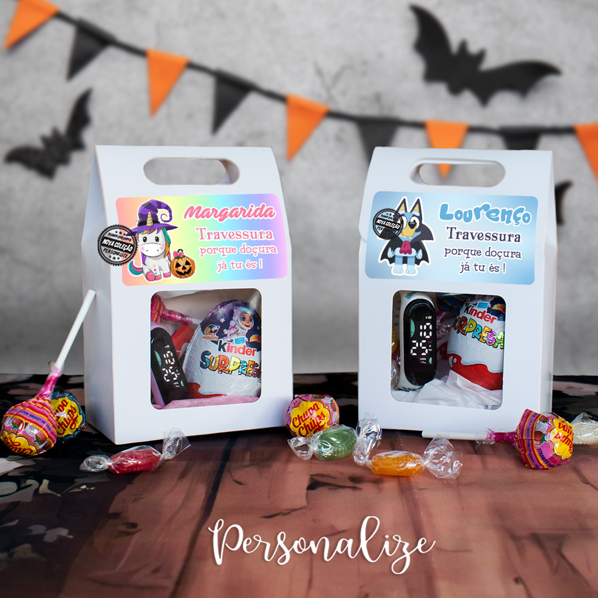 kit relógio travessura Unicórnio/ Bluey