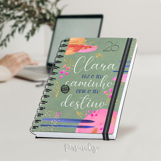 Agenda A5 diária 2026 "Faz o teu caminho..."