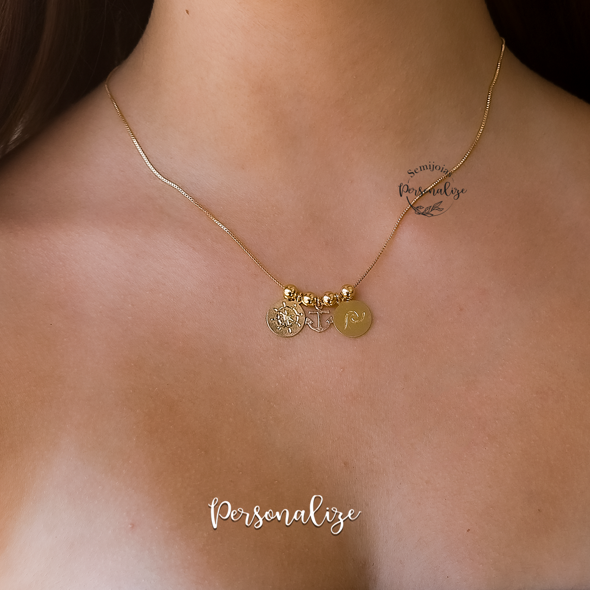 Fio semijoia pendentes de mar