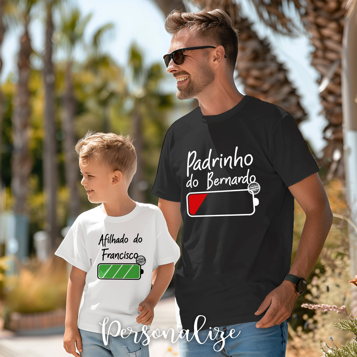 T-shirt Padrinho e/ou afilhado 
