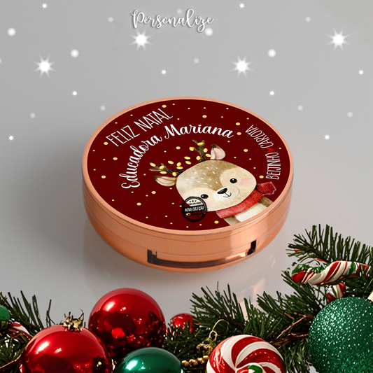 Bálsamo com espelho rena "Feliz natal"