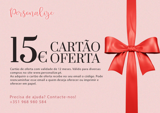 Cartão de oferta Personalize