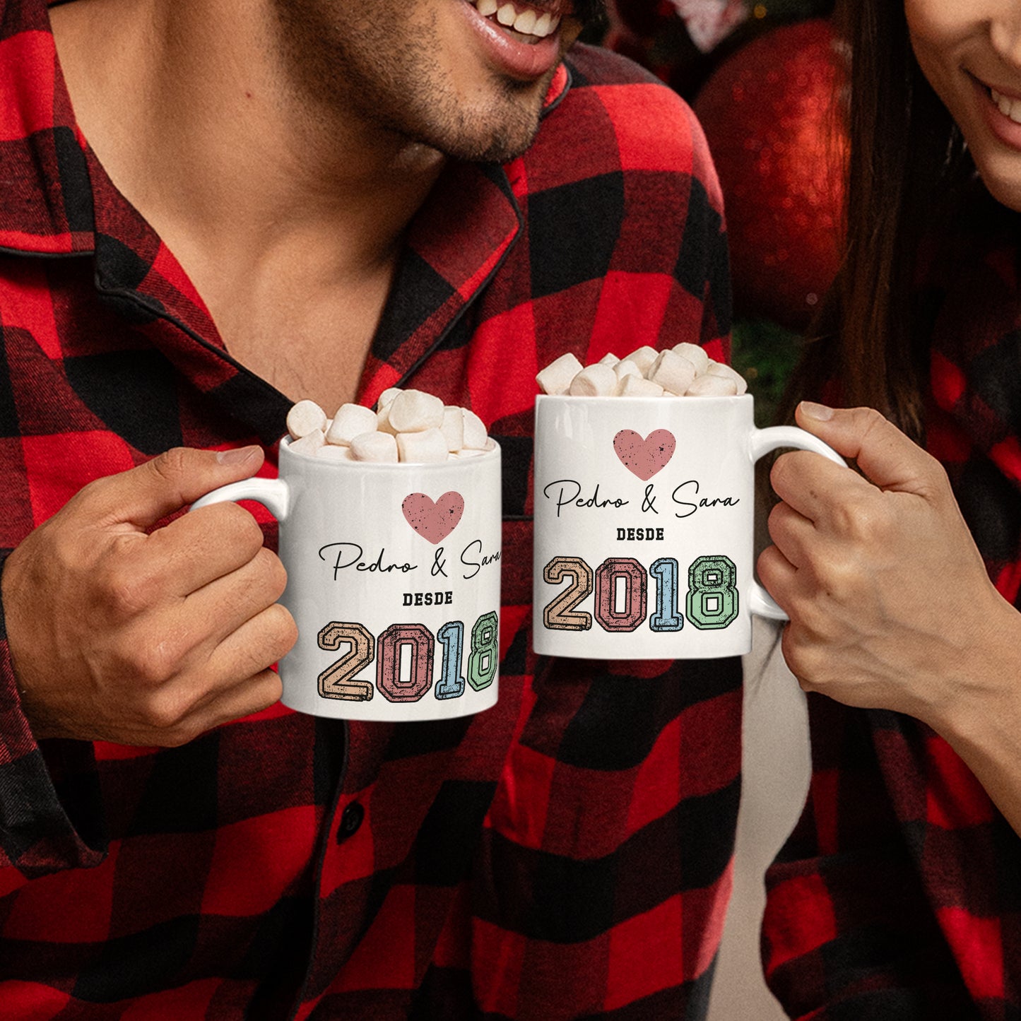 Caneca vintage love "Desde..."