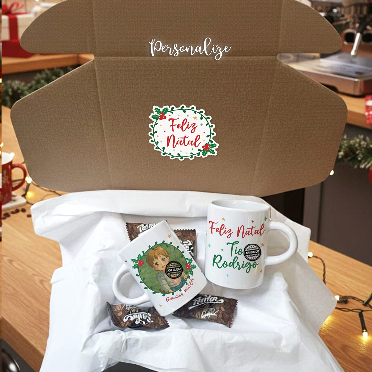 kit chávena de café com fotografia estilo Studio Ghibli "Tio"