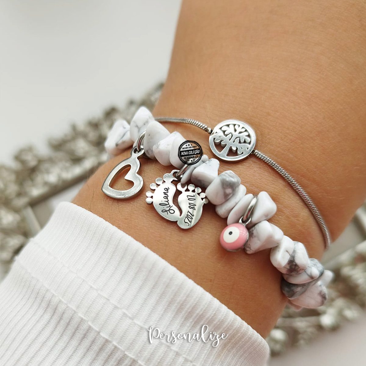 Conjunto de pulseiras "Família"