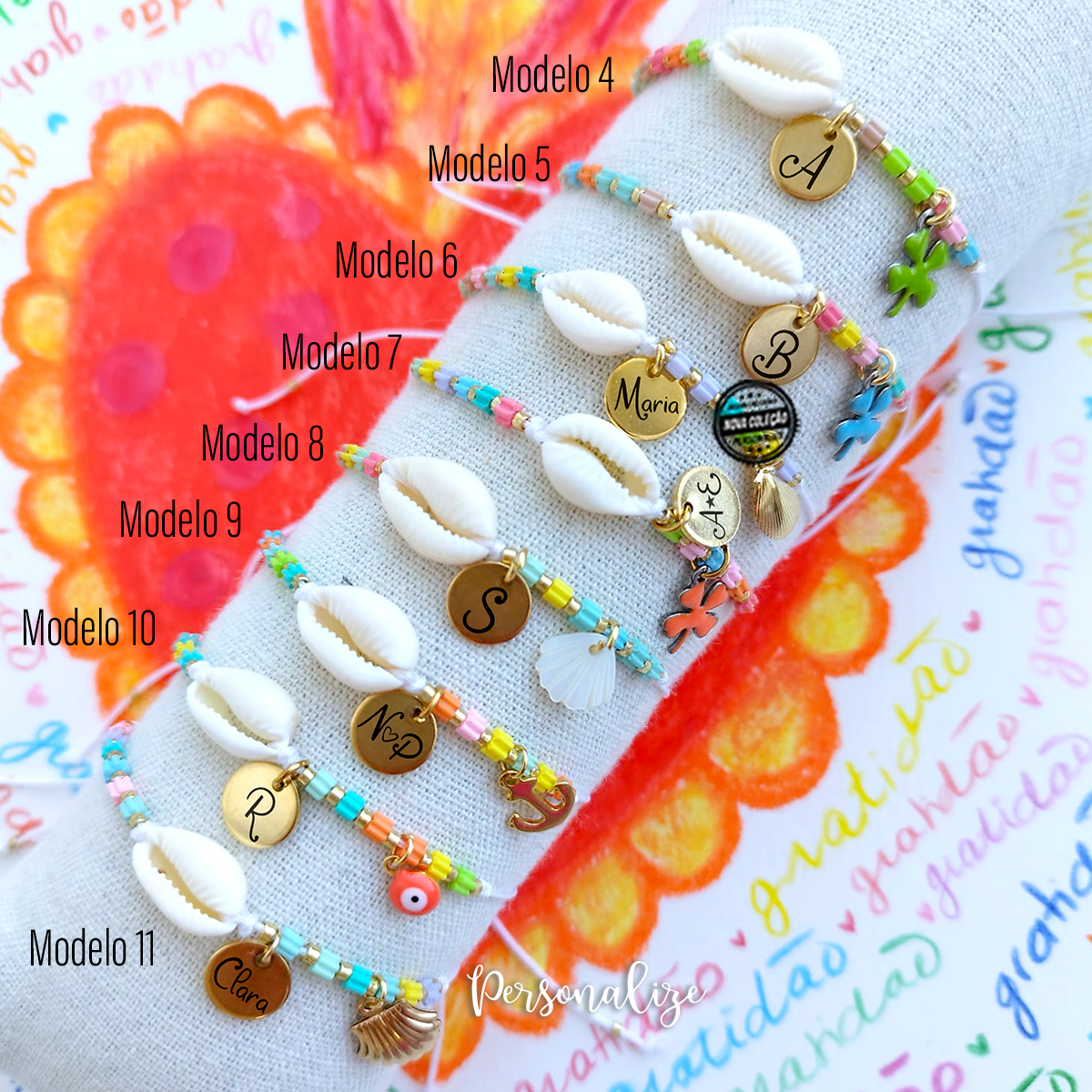 Pulseira ajustável Búzio