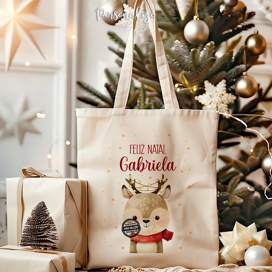 Saco rena "Feliz natal"