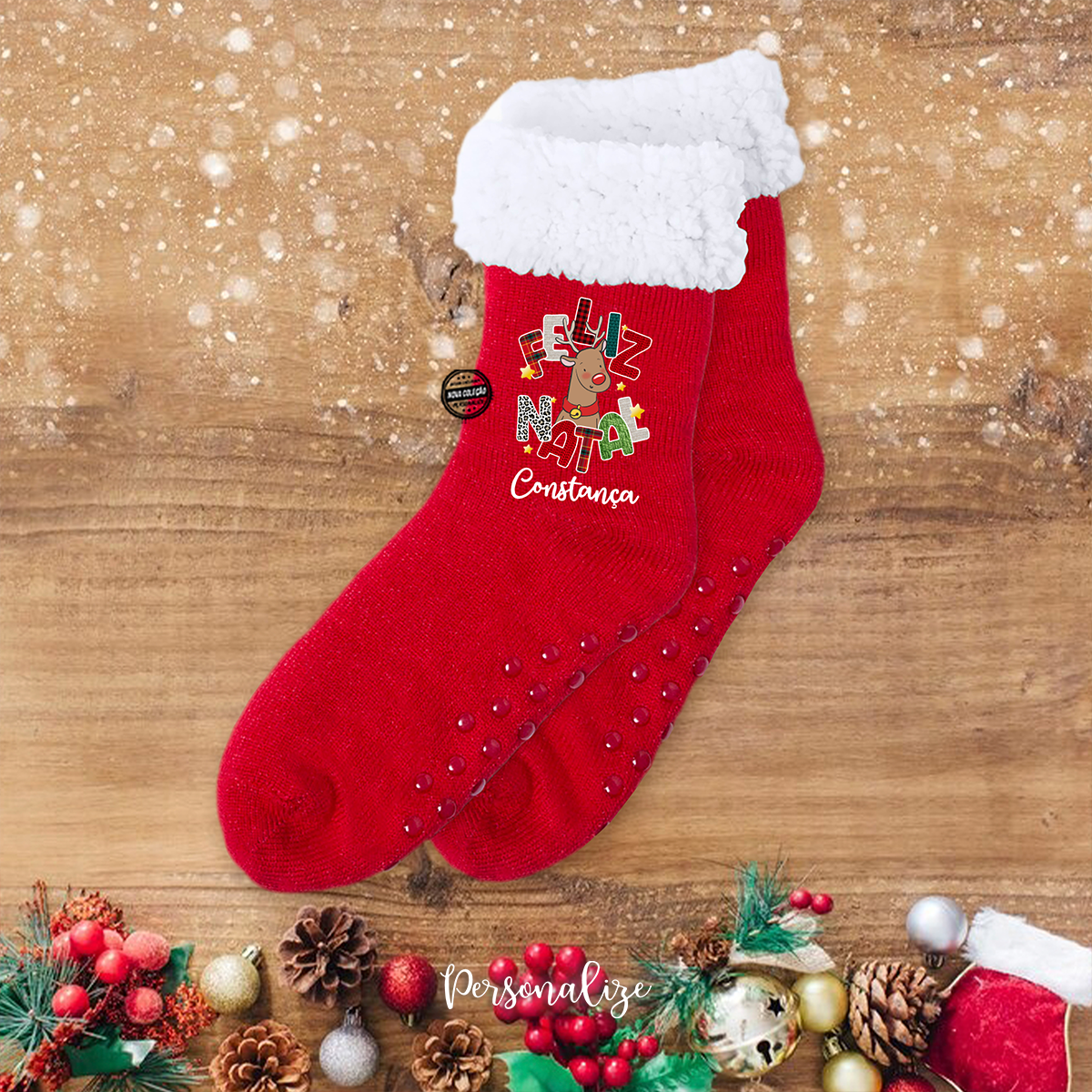 Meias de natal "Rena"