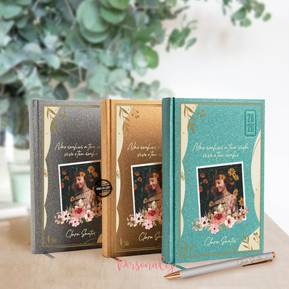 Agenda 2026 fotografia e frase inspiradora