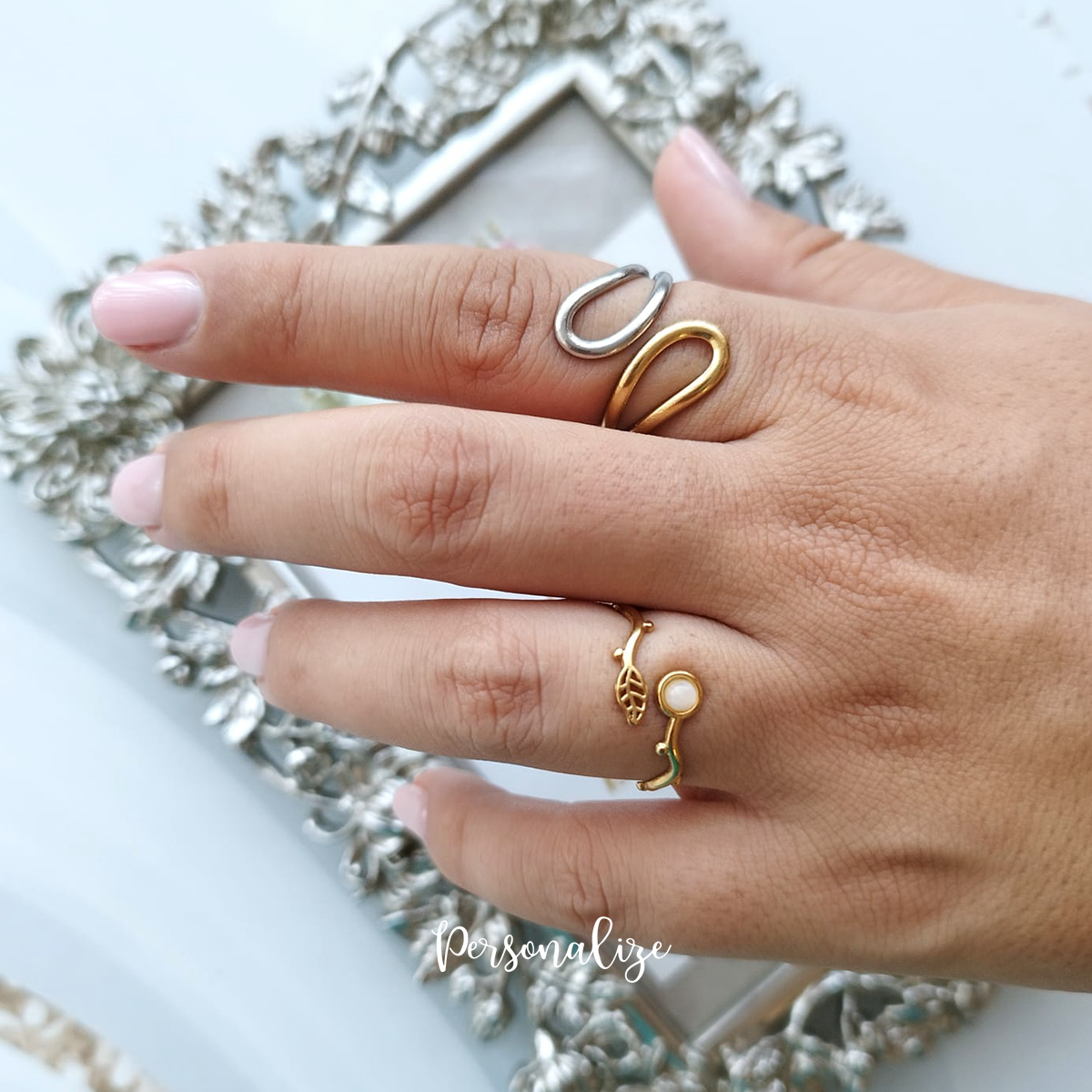 Aneis ajustáveis "Flora"