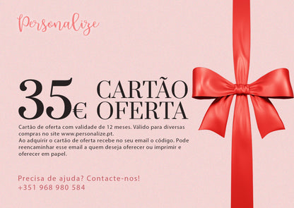 Cartão de oferta Personalize
