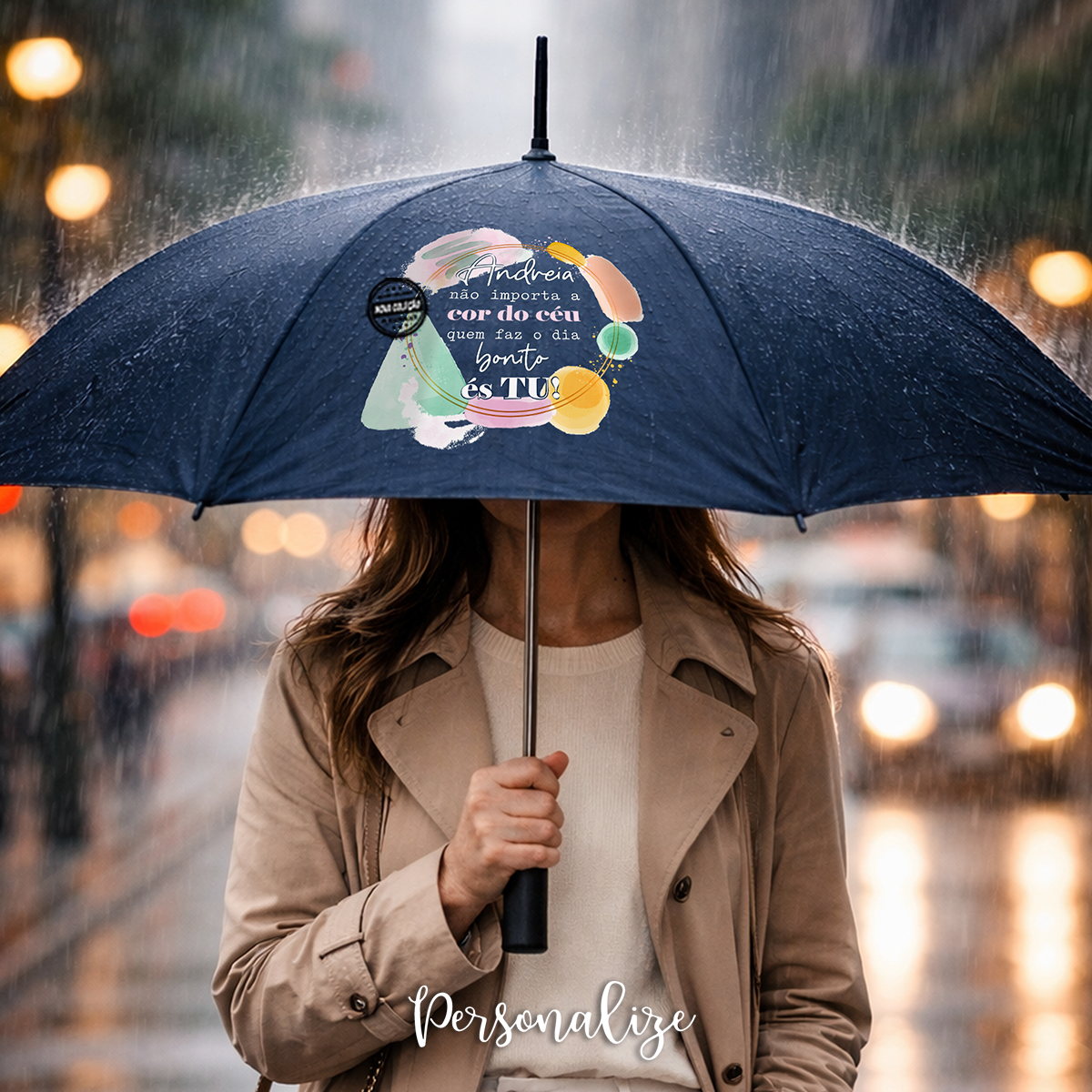 Chapéu de chuva " Não importa a cor do céu..."