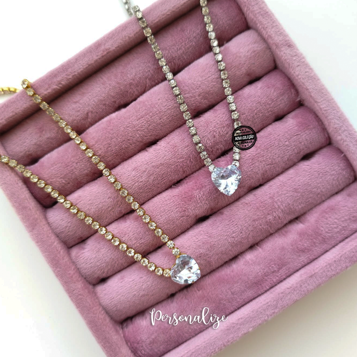 Fios coração/gota "Strass"