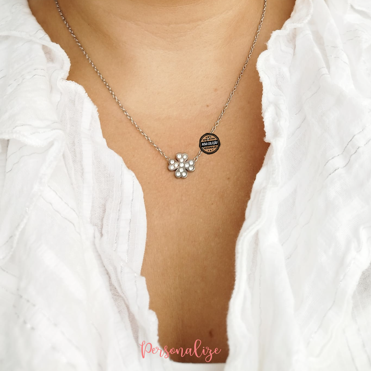 Fio trevo brilhantes