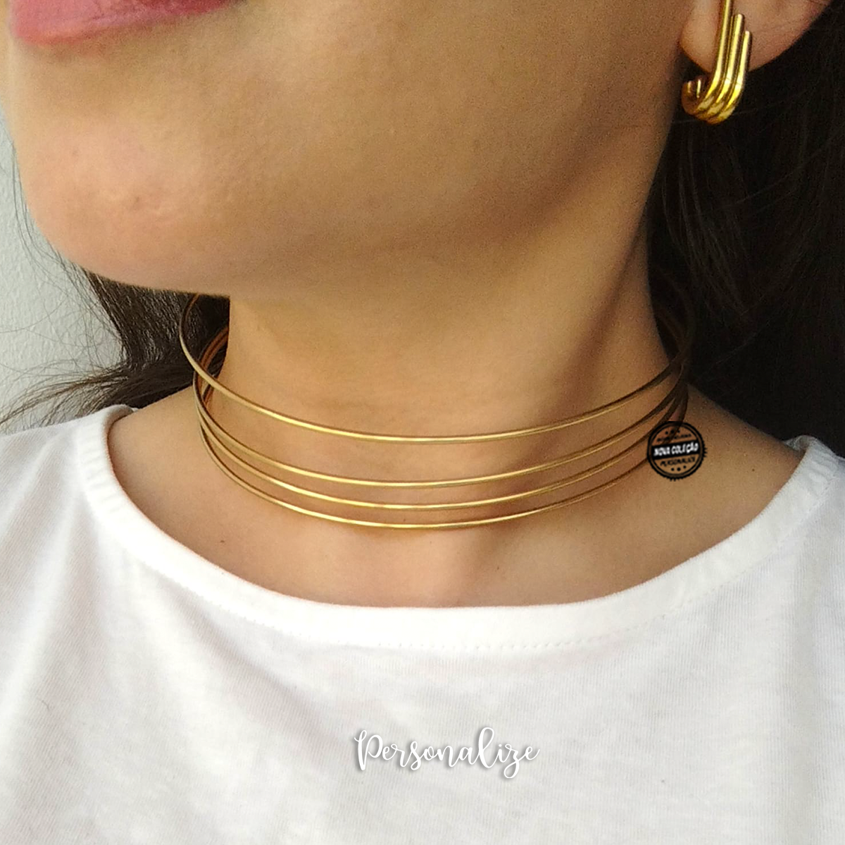 Gargantilha e/ou brincos "Elegance"