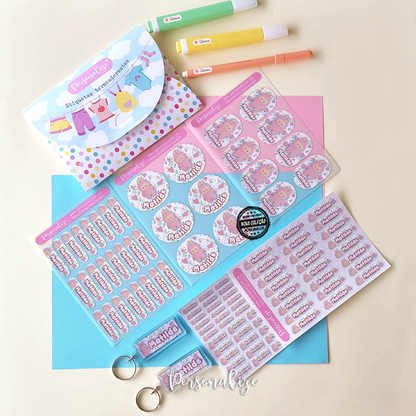 KIT de etiquetas Pré-escolar "Labubu"