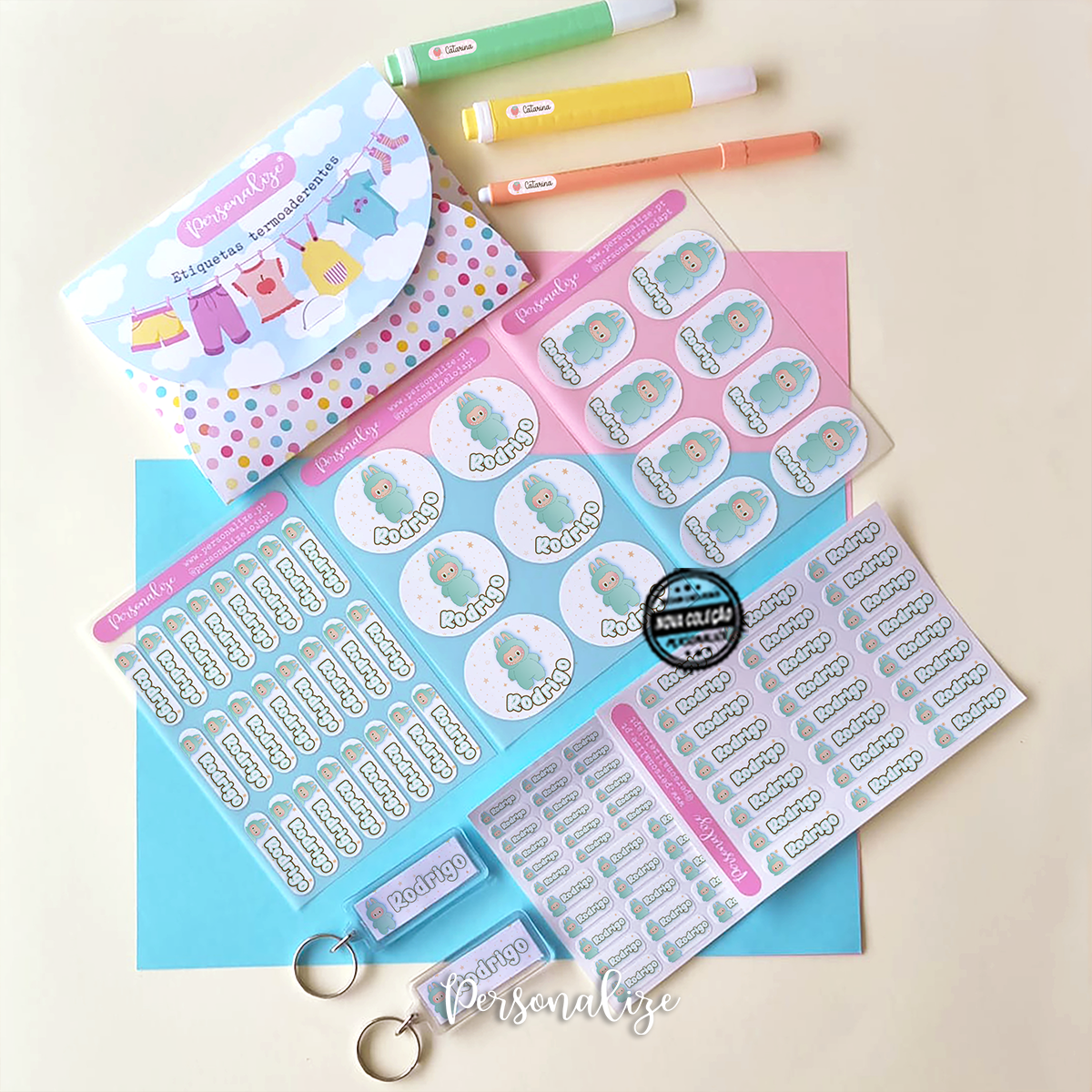 KIT de etiquetas Pré-escolar "Labubu"