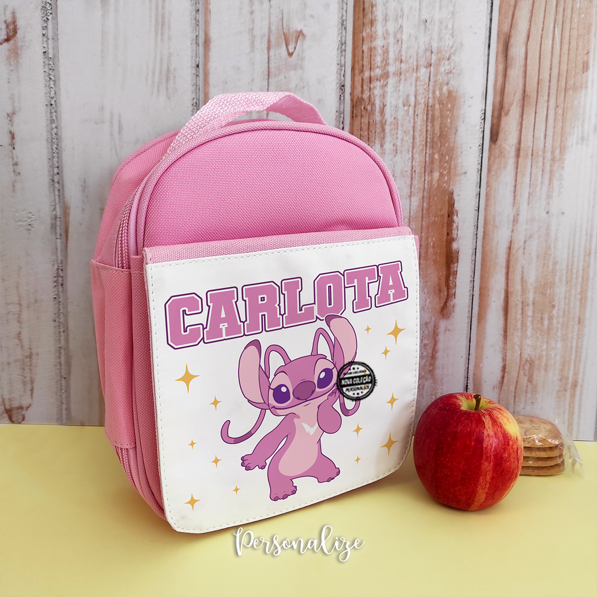 Lancheira ou marmita "Stitch/angel"