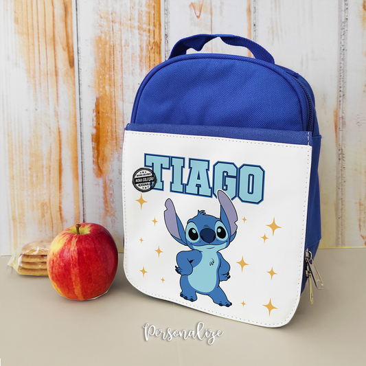 Lancheira ou marmita "Stitch/angel"