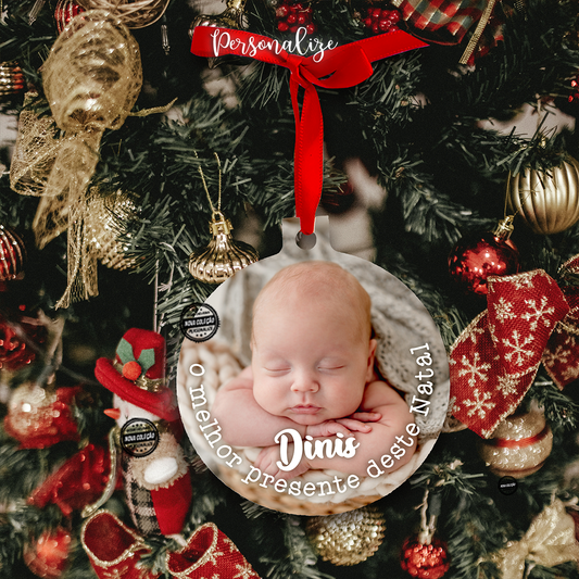 Pendente de natal bola fotografia