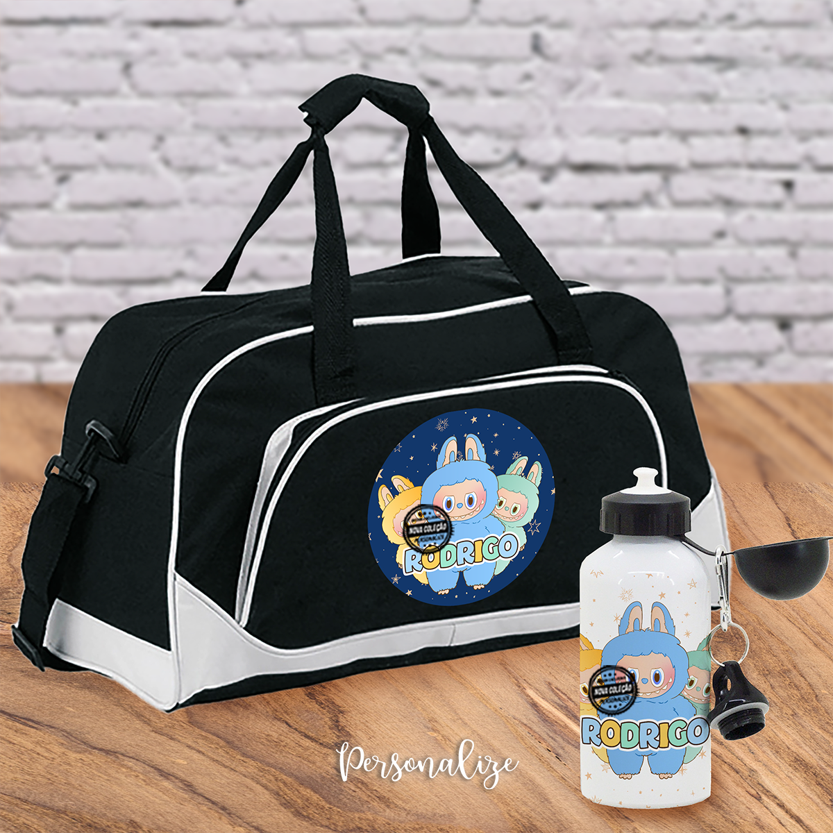 Conjunto saco de desporto "Labubu"