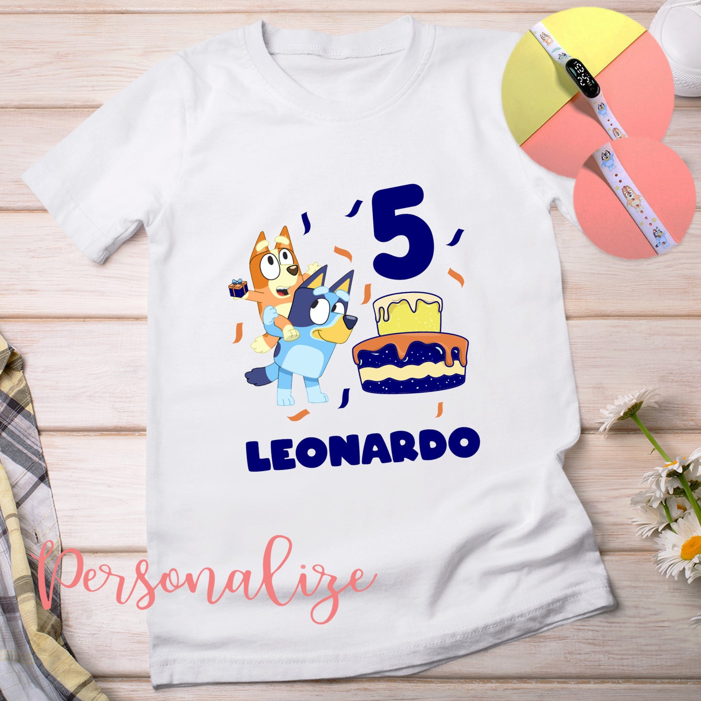 T-Shirt e/ou relógio " Bluey"