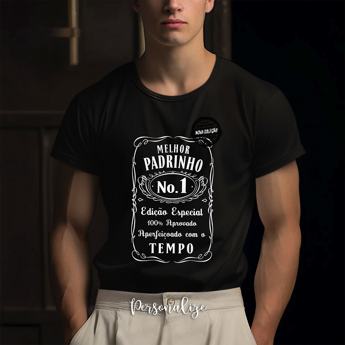 T-shirt "Melhor padrinho - Nº1" - EXPRESSO