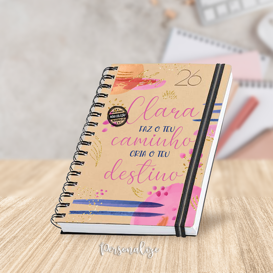 Agenda A5 diária 2026 "Faz o teu caminho..."