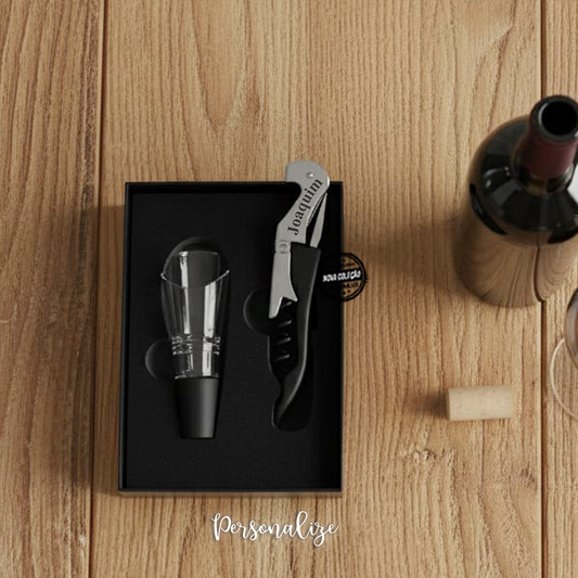 Mini kit de vinho "Nome"