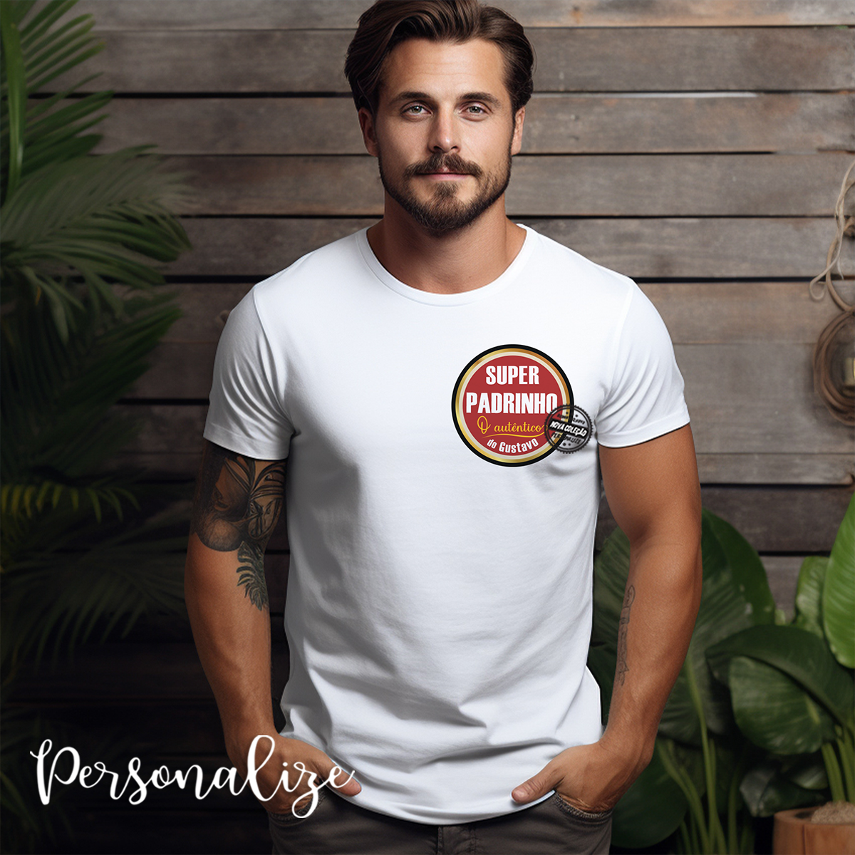 T-shirt "Super Padrinho - o autêntico"