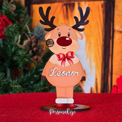 Marcador de mesa de natal "Rena"